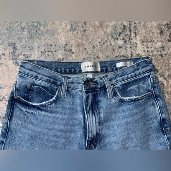 Frame Denim Women's Light Blue Relaxed Jeans - Picture 6 of 9